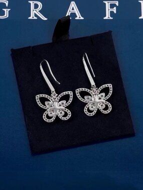 GRAFF New Full Diamond Butterfly Earrings